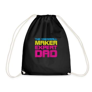 The Snowball Maker Expert Dad - Turnbeutel - Schwarz - Vorne