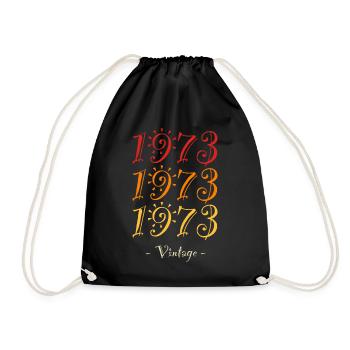 1973 vintage - Drawstring Bag - black - Front