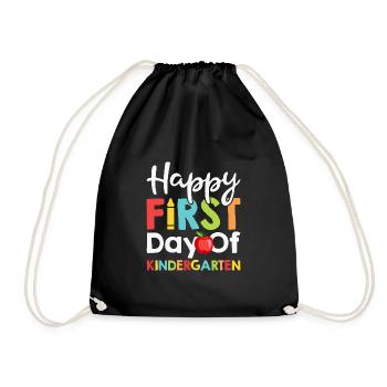 Bonne première journée de maternelle - Sac de sport léger - noir - Devant