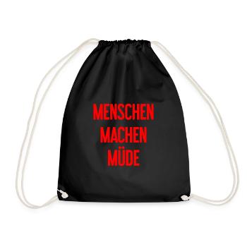 Les gens vous fatiguent - Drôle de dicton - Sac de sport léger - noir - Devant
