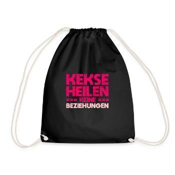 Kekse Heilen Keine Beziehungen - Turnbeutel - Schwarz - Vorne