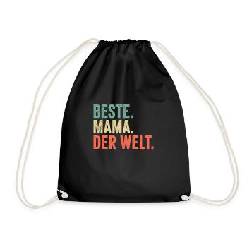 Meilleure maman du monde - Sac de sport léger - noir - Devant