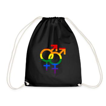 lesbienne gay - Sac de sport léger - noir - Devant
