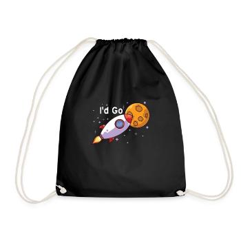 Mars Planet Weltraum Vintage Space Science Sprüche - Turnbeutel - Schwarz - Vorne