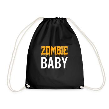 Zombie Baby - Halloween - Witch - Dracula - Horror - Drawstring Bag - black - Front