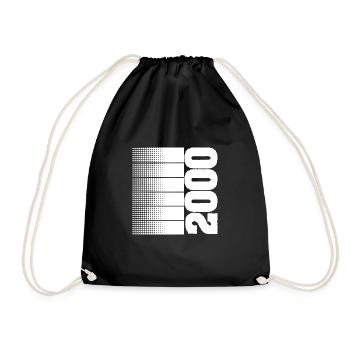 2000 - Drawstring Bag - black - Front