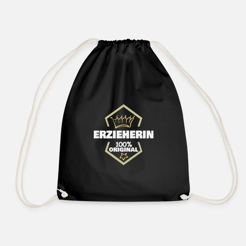 Erzieherin - Turnbeutel - Schwarz