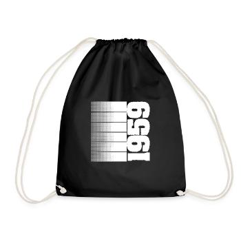 Leisure time 1959 - Drawstring Bag - black - Front