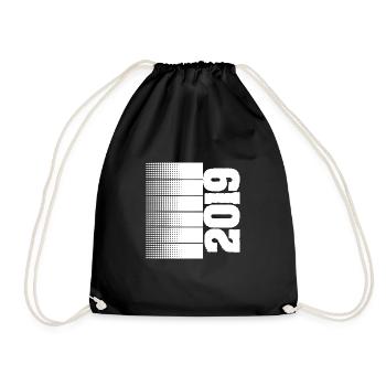 Leisure time 2019 - Drawstring Bag - black - Front