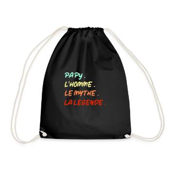 Paypy,the man,the myth,the legend - Drawstring Bag - black - Front