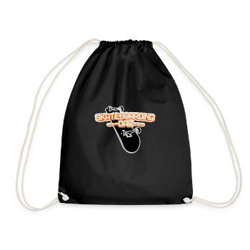 Papa skateboard - Papa Lustig - Sac de sport léger - noir - Devant