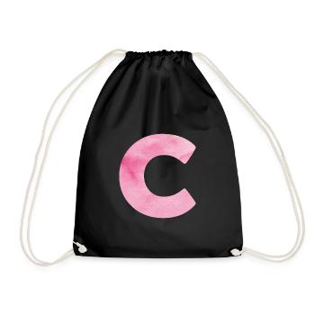 La lettre C - Sac de sport léger - noir - Devant