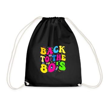 80S Lovers, 80s Party, Eighties - Drawstring Bag - black - Front
