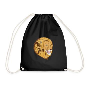 Lio the Lion - Drawstring Bag - black - Front