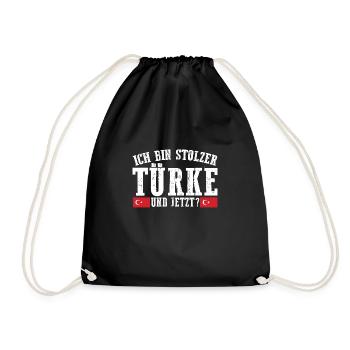 Türken Türkisch Türkei - Turnbeutel - Schwarz - Vorne