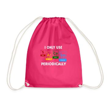 I Only Use Sarcasm Periodically Chemistry Pun - Sac de sport léger - fuchsia - Devant