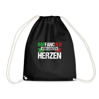 Italie Italien Vaffanculo - Sac de sport léger - noir - Devant