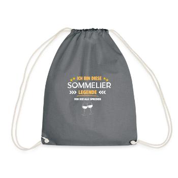 Sommelier Legende - Turnbeutel - Grau - Vorne