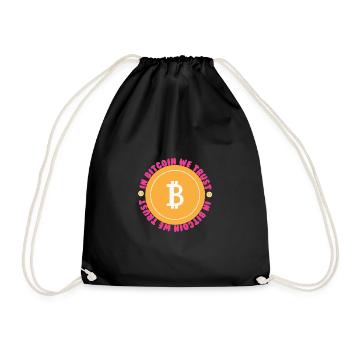 Dans Bitcoin We Trust - Sac de sport léger - noir - Devant