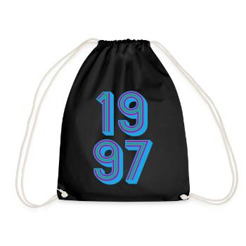 1997 Année de naissance | Couleurs changeantes - Sac de sport léger - noir - Devant