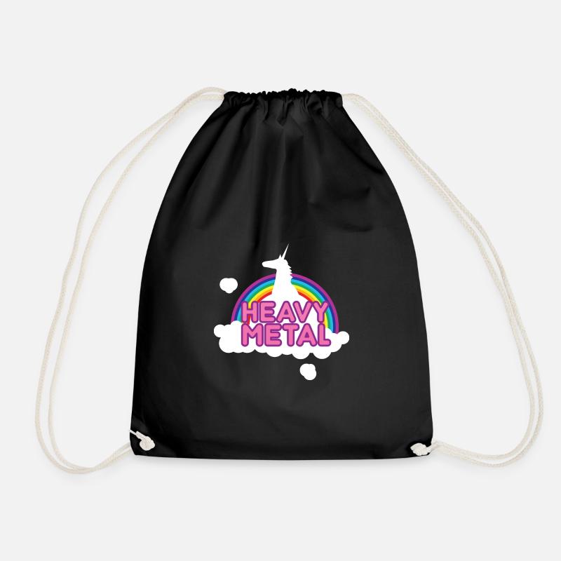 Heavy Metal - Drawstring Bag - black