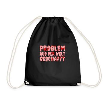 Halloween Costume Blood Smeared - Drawstring Bag - black - Front