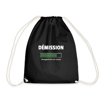 démission chargement en cours - Sac de sport léger - noir - Devant