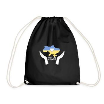 Fight Like Ukrainians - Drawstring Bag - black - Front
