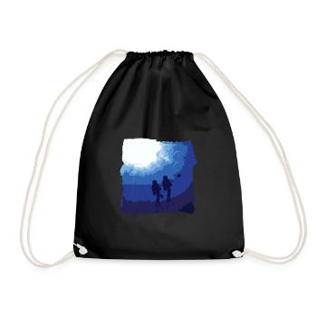 Divers Dive Underwater Gift - Drawstring Bag - black - Front