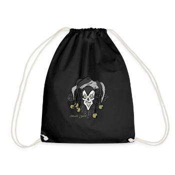 skull joke4 - Drawstring Bag - black - Front