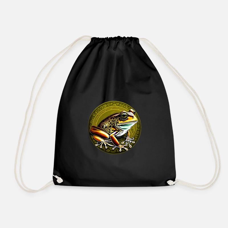 Frosch - Turnbeutel - Schwarz
