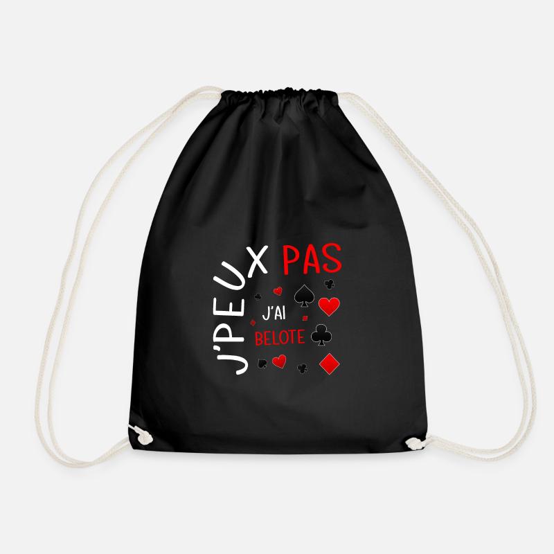 J'PEUX PAS J'AI BELOTE - Sac de sport léger - noir