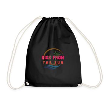 KISS FROM THE SUN - Turnbeutel - Schwarz - Vorne