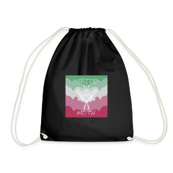 PRIDE MOTH ABROSEXUAL - Drawstring Bag - black - Front