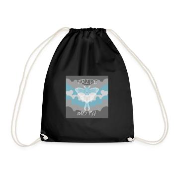 PRIDE MOTH DEMIBOY - Drawstring Bag - black - Front