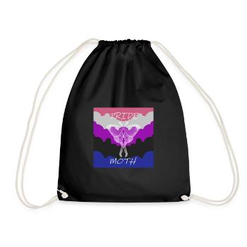 PRIDE MOTTE GENDERFLUID - Turnbeutel - Schwarz - Vorne
