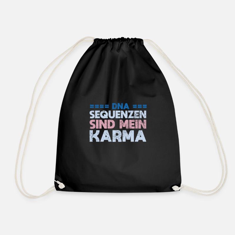 DNA Sequenzen Sind Mein Karma - Turnbeutel - Schwarz