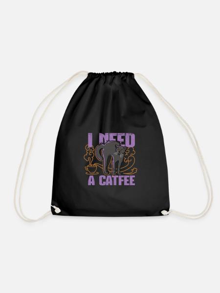 Catfee - Turnbeutel - Schwarz