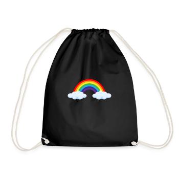 Regenbogen nach dem Gewitter- ApriNoeScor - Turnbeutel - Schwarz - Vorne