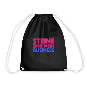 Steine Sind Mein Business - Turnbeutel - Schwarz - Vorne