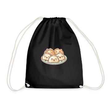 Bande dessinée mignonne de Maultaschen - Sac de sport léger - noir - Devant