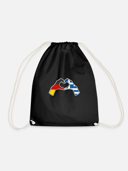 Grecs Allemagne Grèce - Sac de sport léger - noir