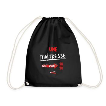 Une maîtresse qui vaut 10/10 - Sac de sport léger - noir - Devant