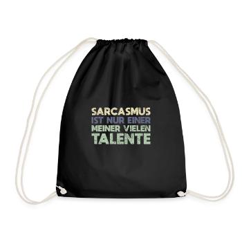 Sarcasmus Ist Nur Einer Meiner Vielen Talente - Turnbeutel - Schwarz - Vorne