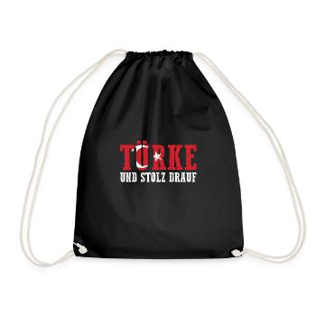 Türken Türkisch Türkei - Turnbeutel - Schwarz - Vorne