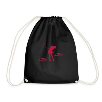 Golf Heartbeat Golfer Cadeau Clubs de golf Sports - Sac de sport léger - noir - Devant