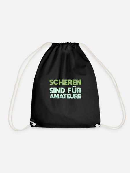 Scheren Sind Für Amateure - Turnbeutel - Schwarz