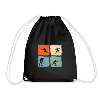 Fencing Fencing - Drawstring Bag - black - Front
