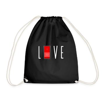 love - Sac de sport léger - noir - Devant