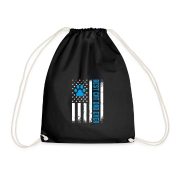 Meilleur cadeau de drapeau américain pour le père - Sac de sport léger - noir - Devant